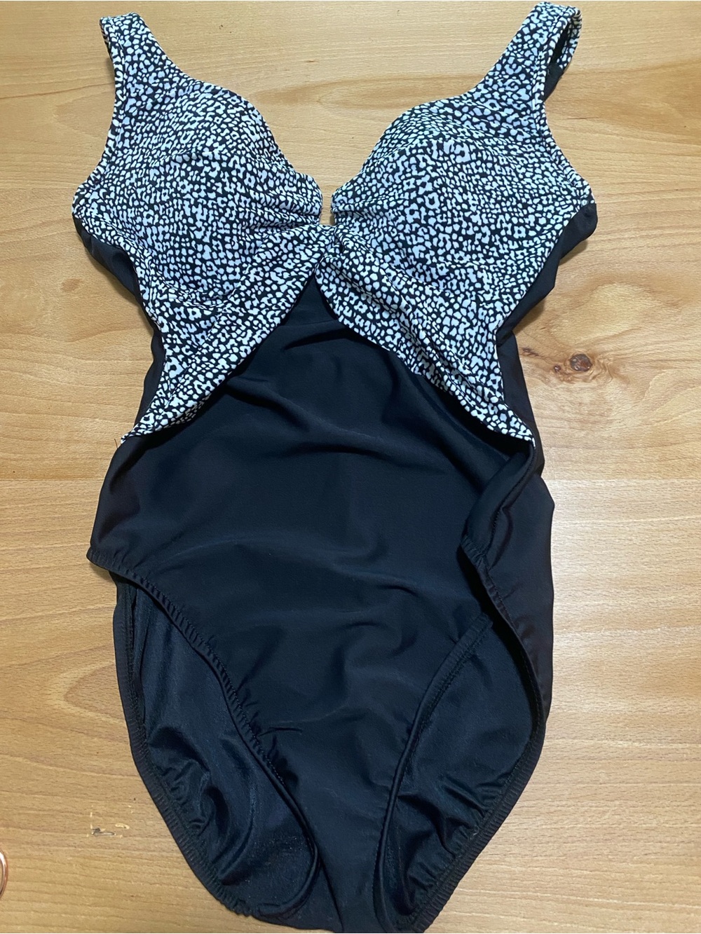 Miraclesuit Black and White One-Piece Swimsuit